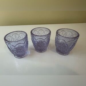 Elegant Purple Juice Glasses